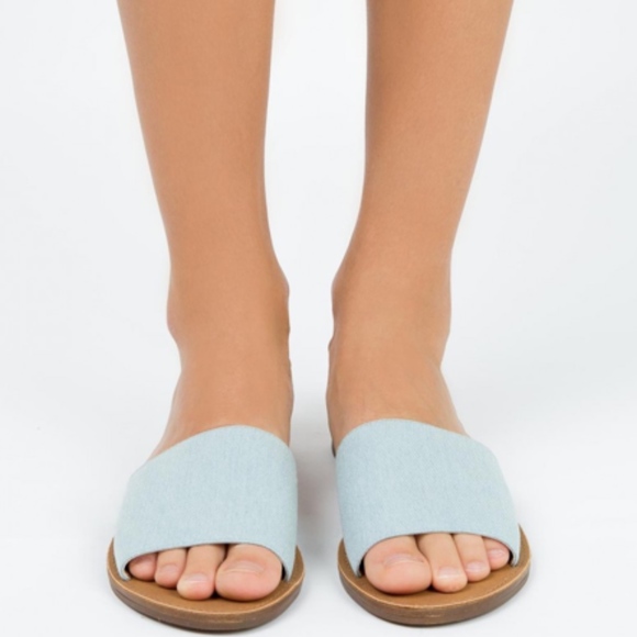 Princess Polly Light Blue Sandals - Picture 2 of 6